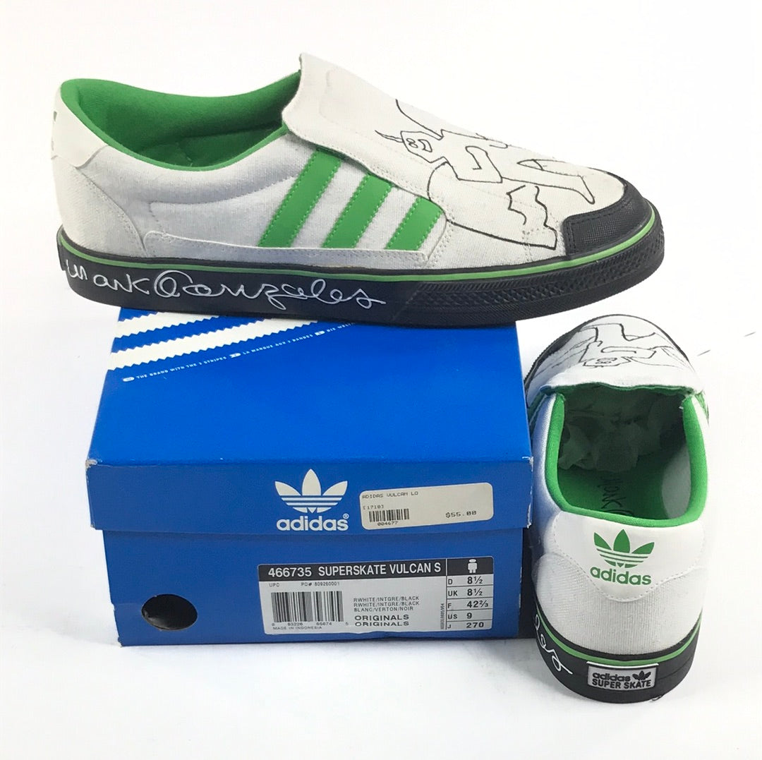 Adidas Superskate Vulcan S Mark Gonzales RWHITE/INTGRE/BLACK 466735 US western-skate-co Adidas Superskate Vulcan S Mark Gonzales RWHITE/INTGRE/BLACK 466735 US western-skate-co