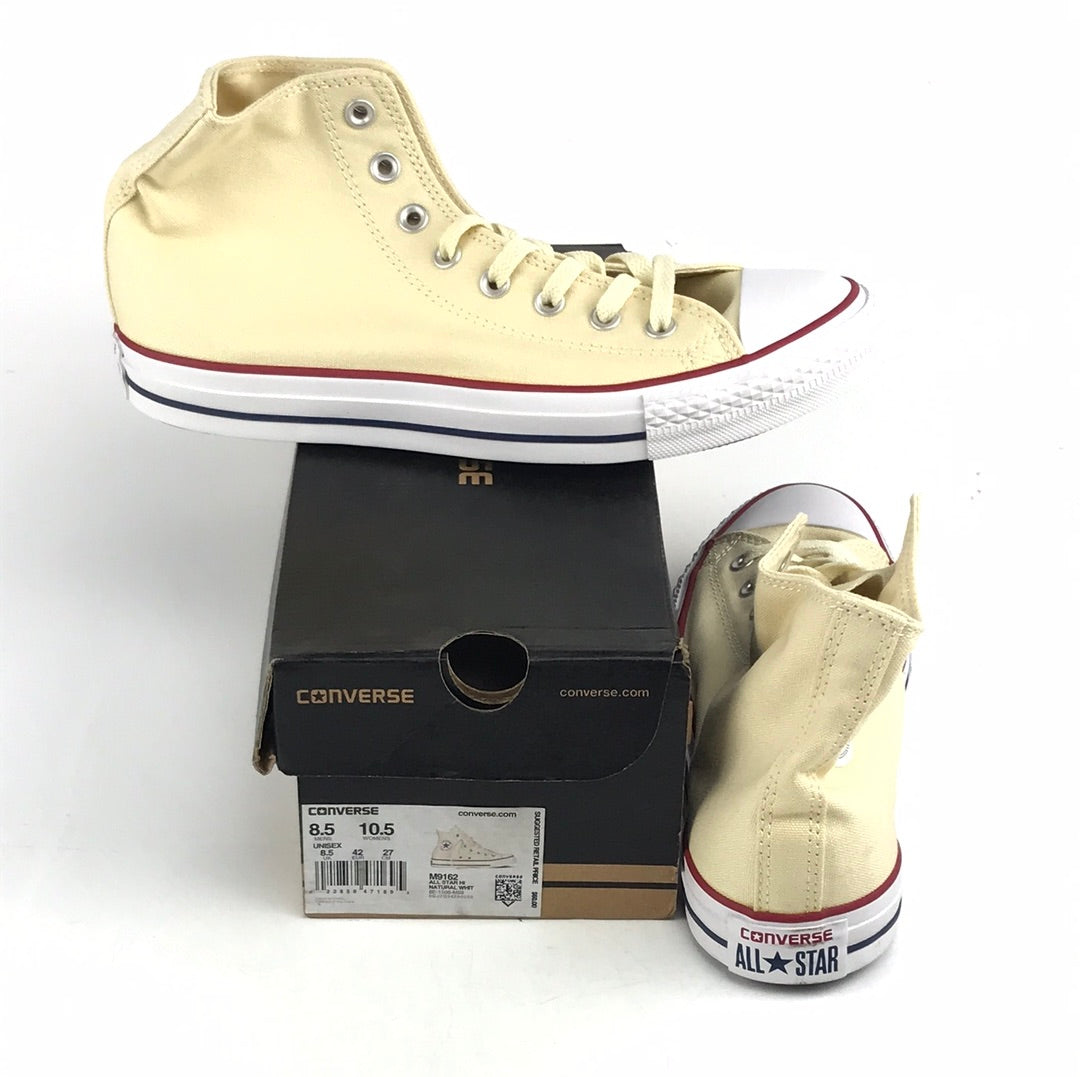 Converse Cons All Star Hi Natural Unbleached White M9162 US Mens Size 8.5 Classic Shoes