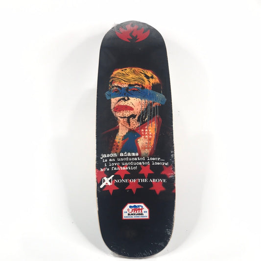 Black Label Jason Adams None Of The Above Black 8.5 Skateboard Deck