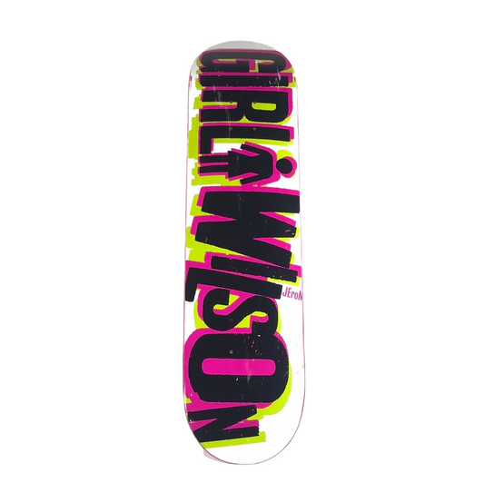Girl Jeron Wilson Ransom Note White 7 3/4 Skateboard Deck