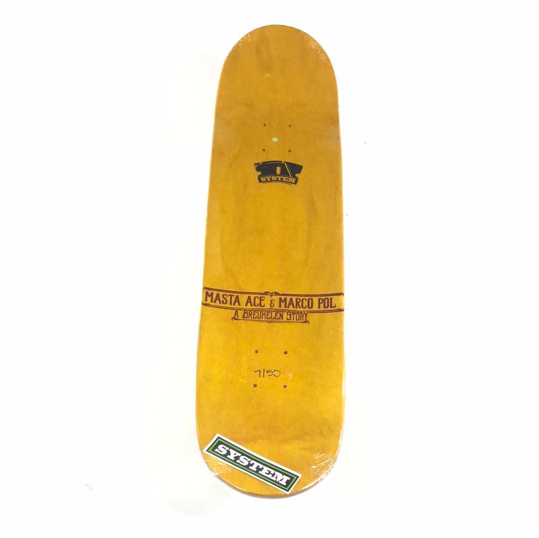 System Masta Ace & Marco Pol Breukelen Story Black 8.0 Skateboard Deck