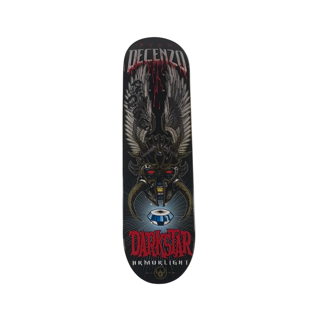 Darkstar Ryan Decenzo Autographed Winged Mask Armorlight Size 8.0" Vintage NOS Deck