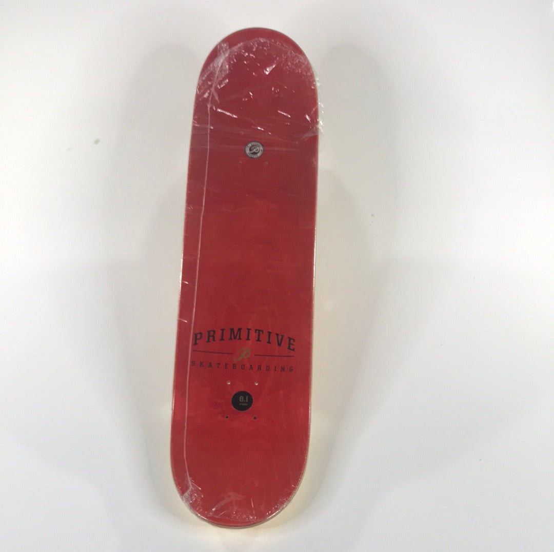 Primitive Bastien Salabanzi Golden Lion 8.1 Vintage NOS Deck Signed By Bastien Salabanzi And Paul Rodriguez