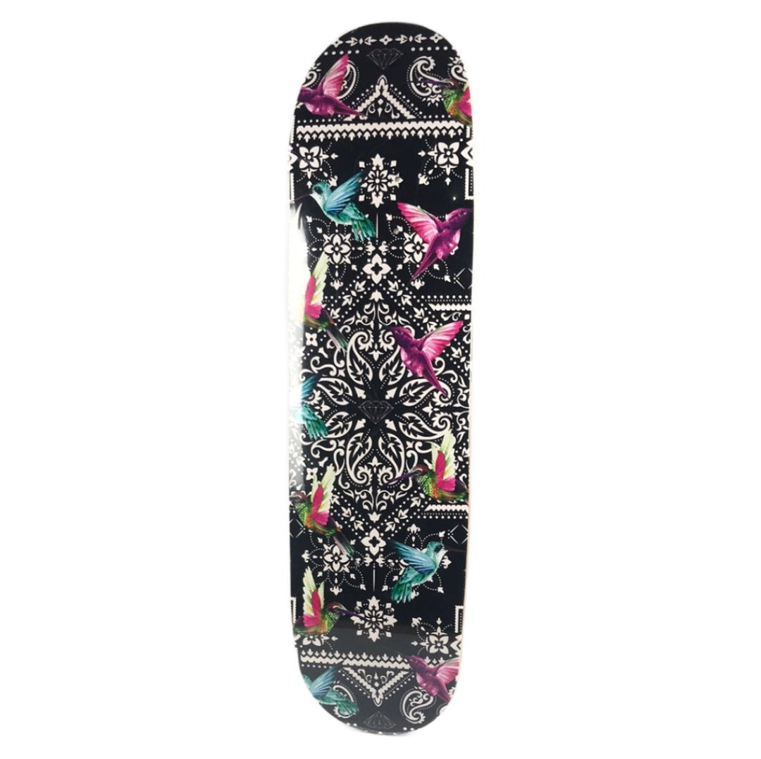 Diamond Humming Bird Black/White 8.25" Skateboard Deck