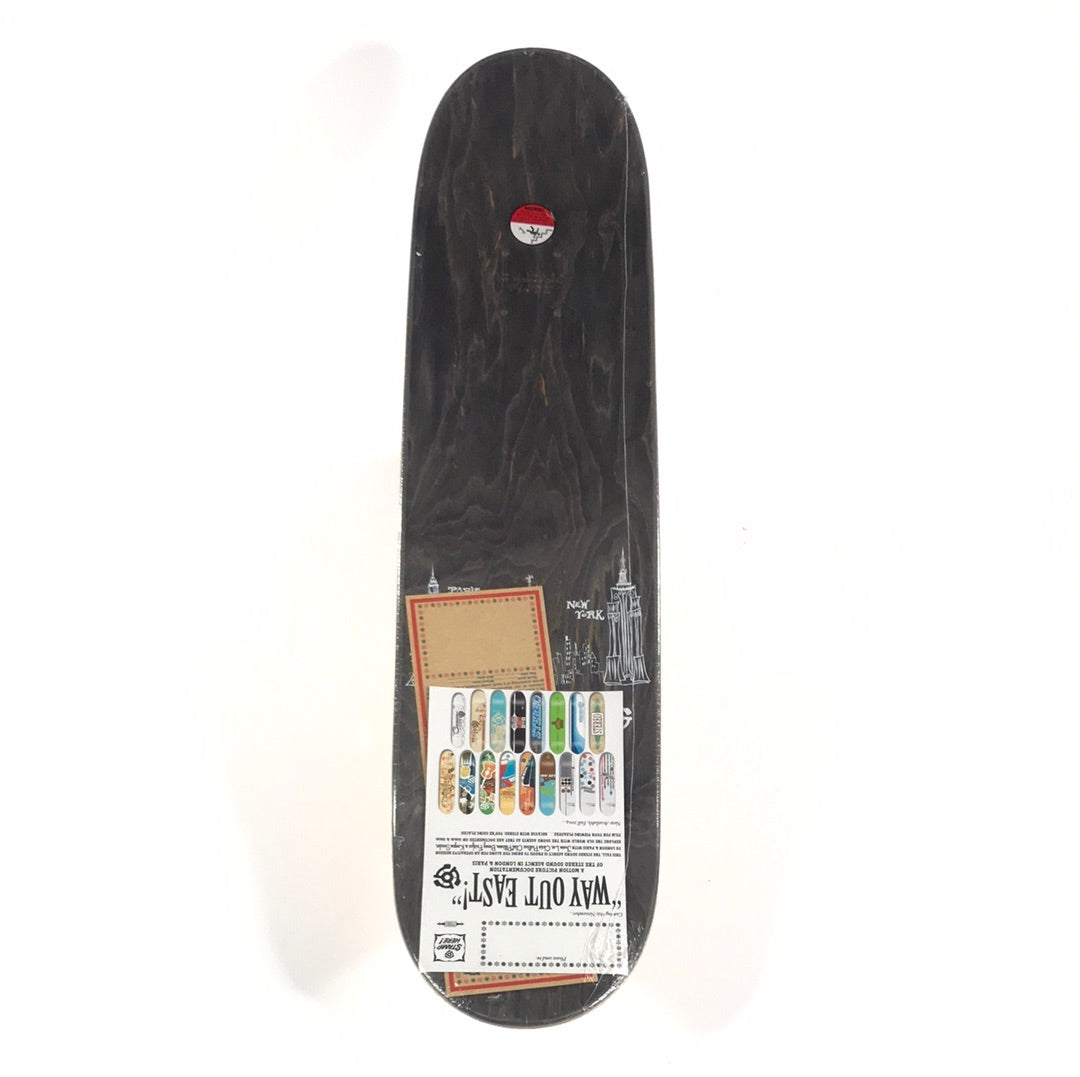 Stereo Team Way Out East Video Red 7 5/8 Skateboard Deck