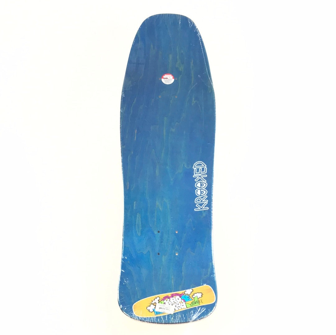 Krooked Ray Barbee Cloud Yellow 9.6 Skateboard deck