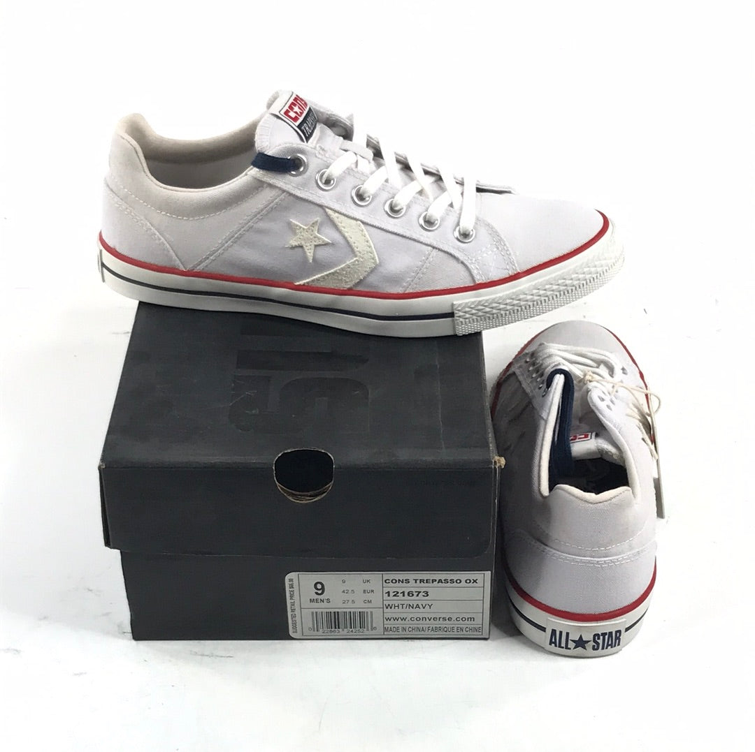 Converse Cons Trapasso OX WHT/Navy 121673 U.S. Mens Size 9