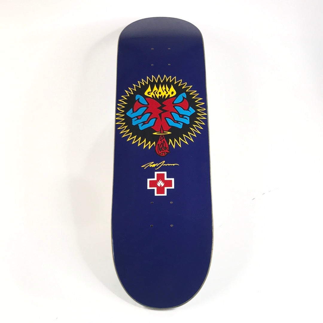 Black Label Jeff Grosso Broken Heart Purple 8.6” Skateboard Deck