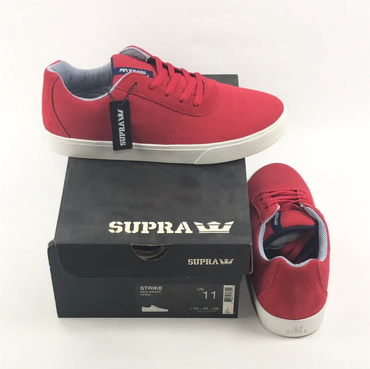 Supra Strike Red-White US Mens Size 11