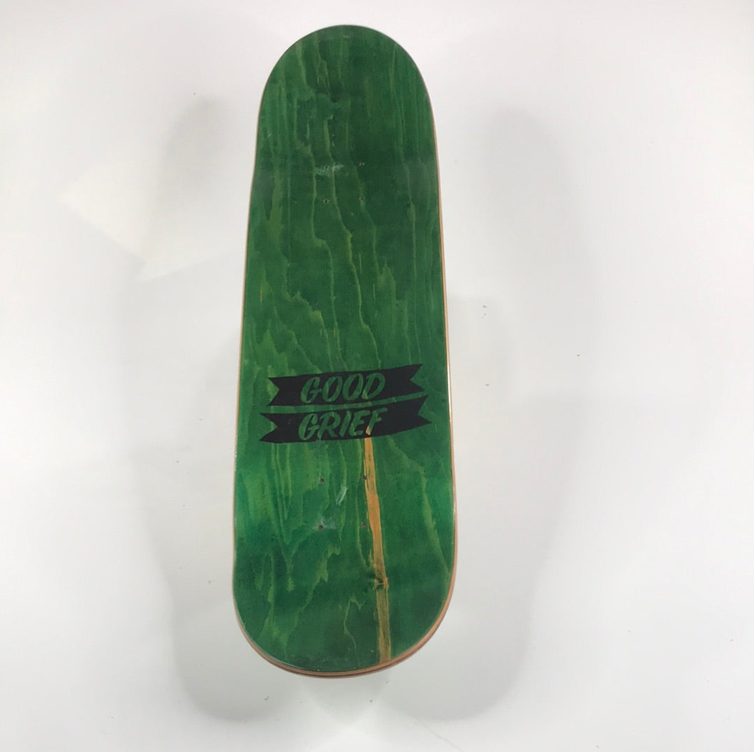Good Grief Team Skate Or Dont Green 8.5 Skateboard Deck