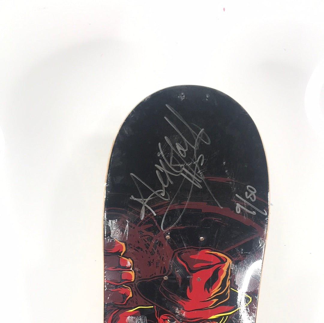 Zero Trainwreck Alex Gall Freddy Kruger Signed & Numbered Multi 8.0 Skateboard Deck