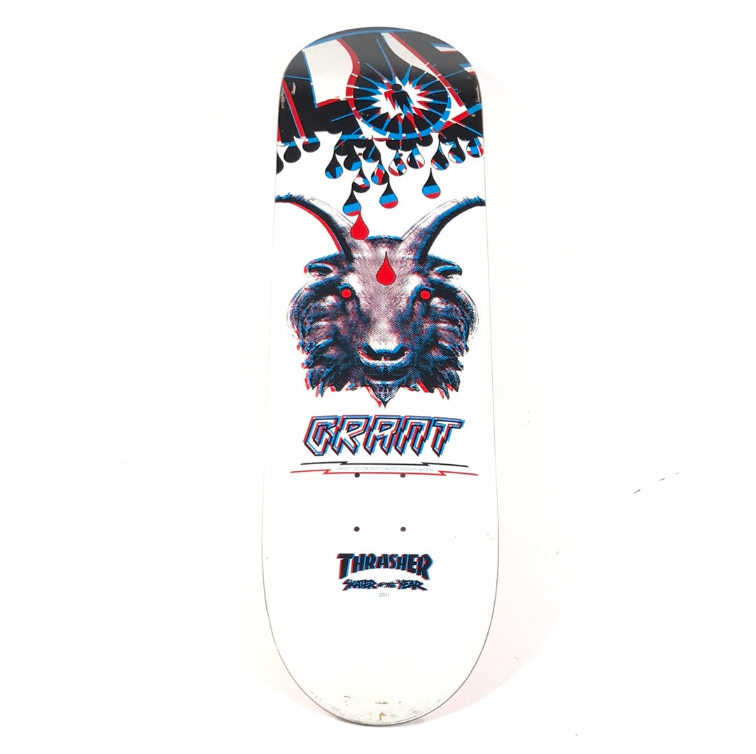 Alien Workshop Grant Taylor Skater of the Year SOTY Limited Edition Model  2011 White 8.25'' Skateboard Deck