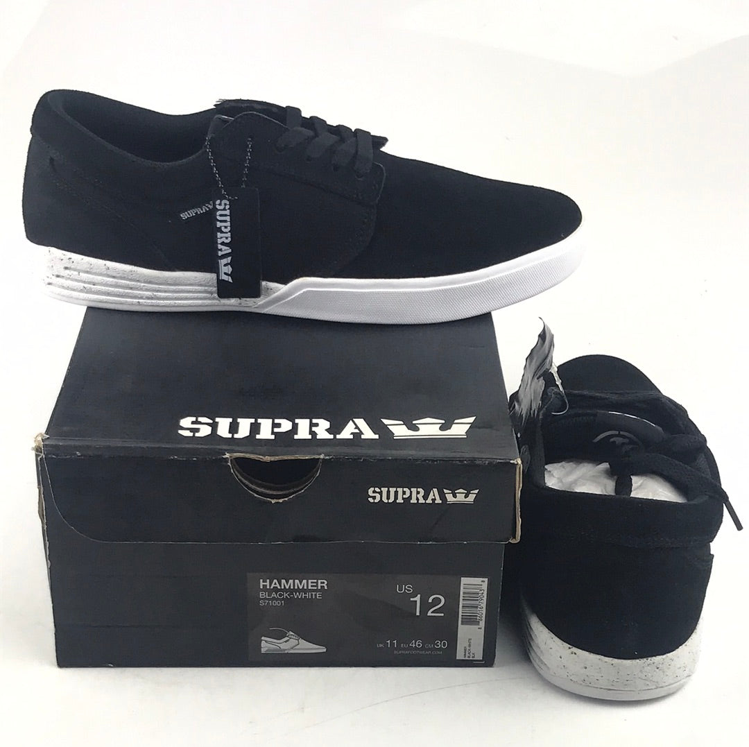 Supra Jim Greco Hammer Black-White US Mens Size 12.0 Shoes