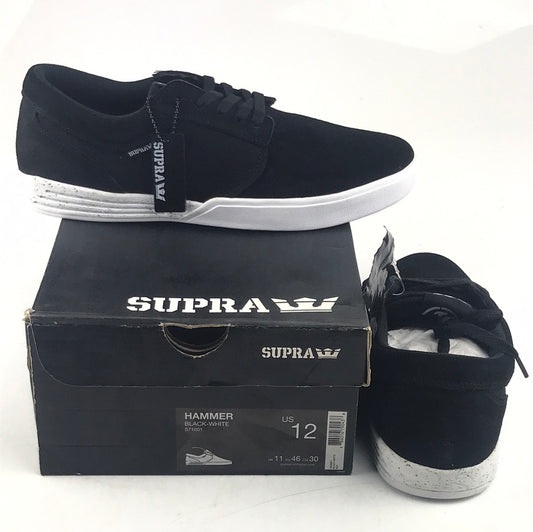 Supra Jim Greco Hammer Black-White US Mens Size 12.0 Shoes