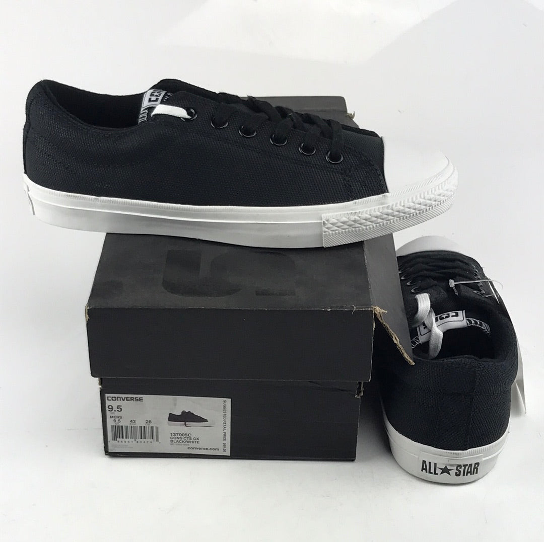 Converse Cons CTS OX Black/White 137005C US Mens Size 9.5