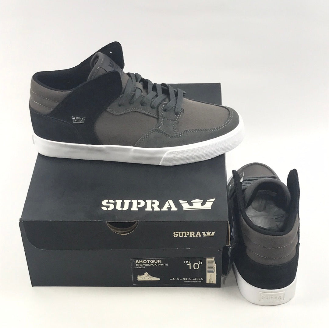 Supra Shotgun Grey/Black-White US Mens Size 10.5