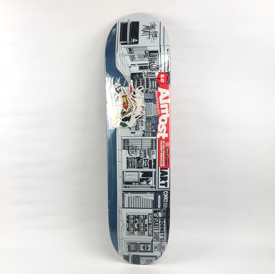 Almost Rodney Mullen Skate Shop Blue 8.0” Skateboard Deck