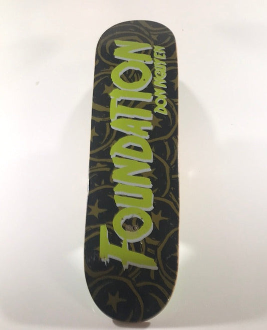 Foundation Don Nuge Nguyen Team Logo Green 8.0 Skateboard Deck