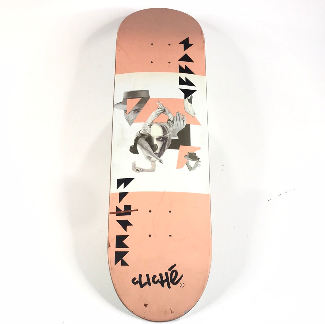 Cliché Sammy Winter Odd Collage Peach/White 8.4" Skateboard