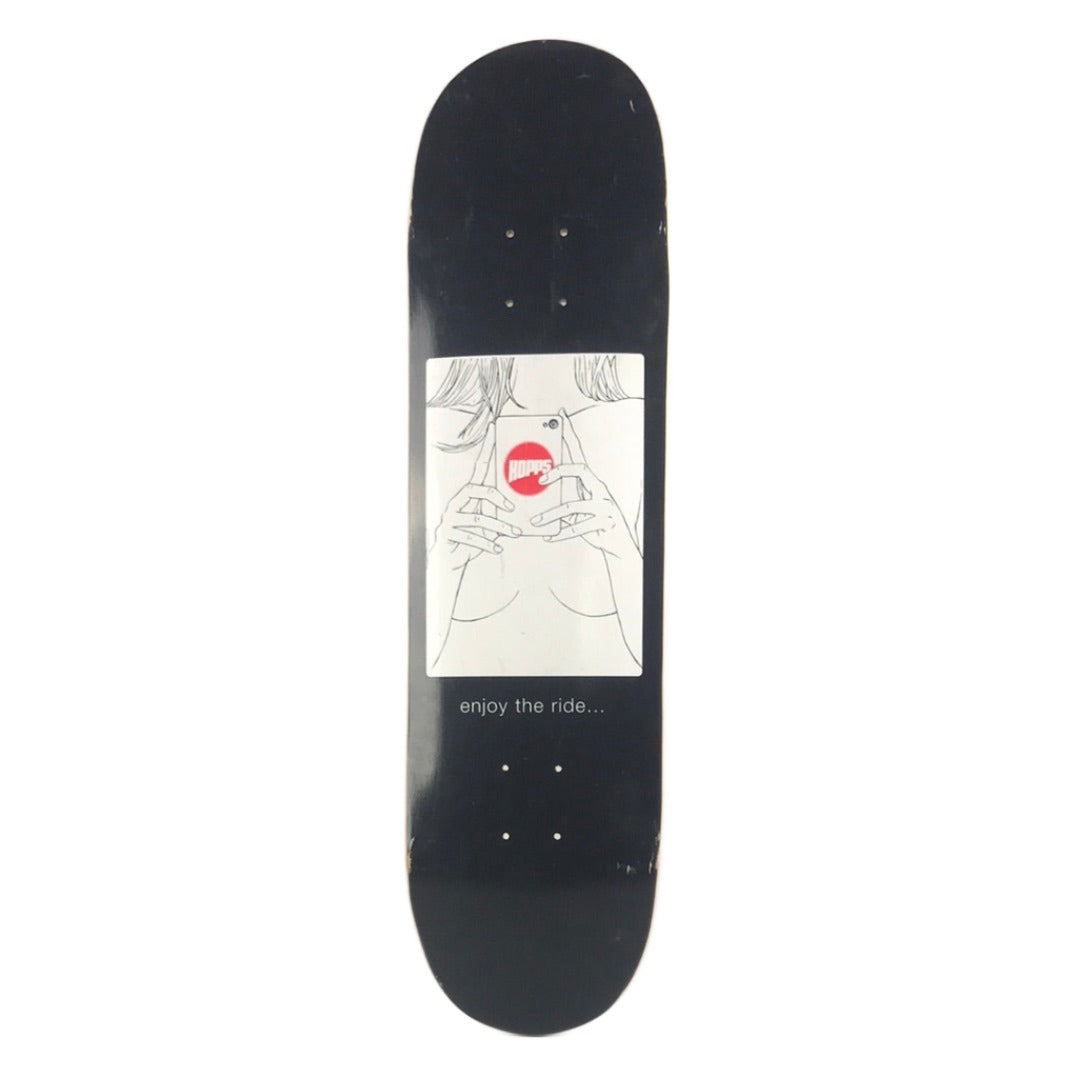 Hopps Enjoy The Ride Black/White 8.25" Skateboard Deck