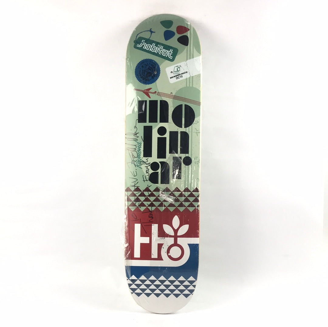 Habitat Raymond Molinar Aero Mexico Autographed 7.7" Skateboard Deck