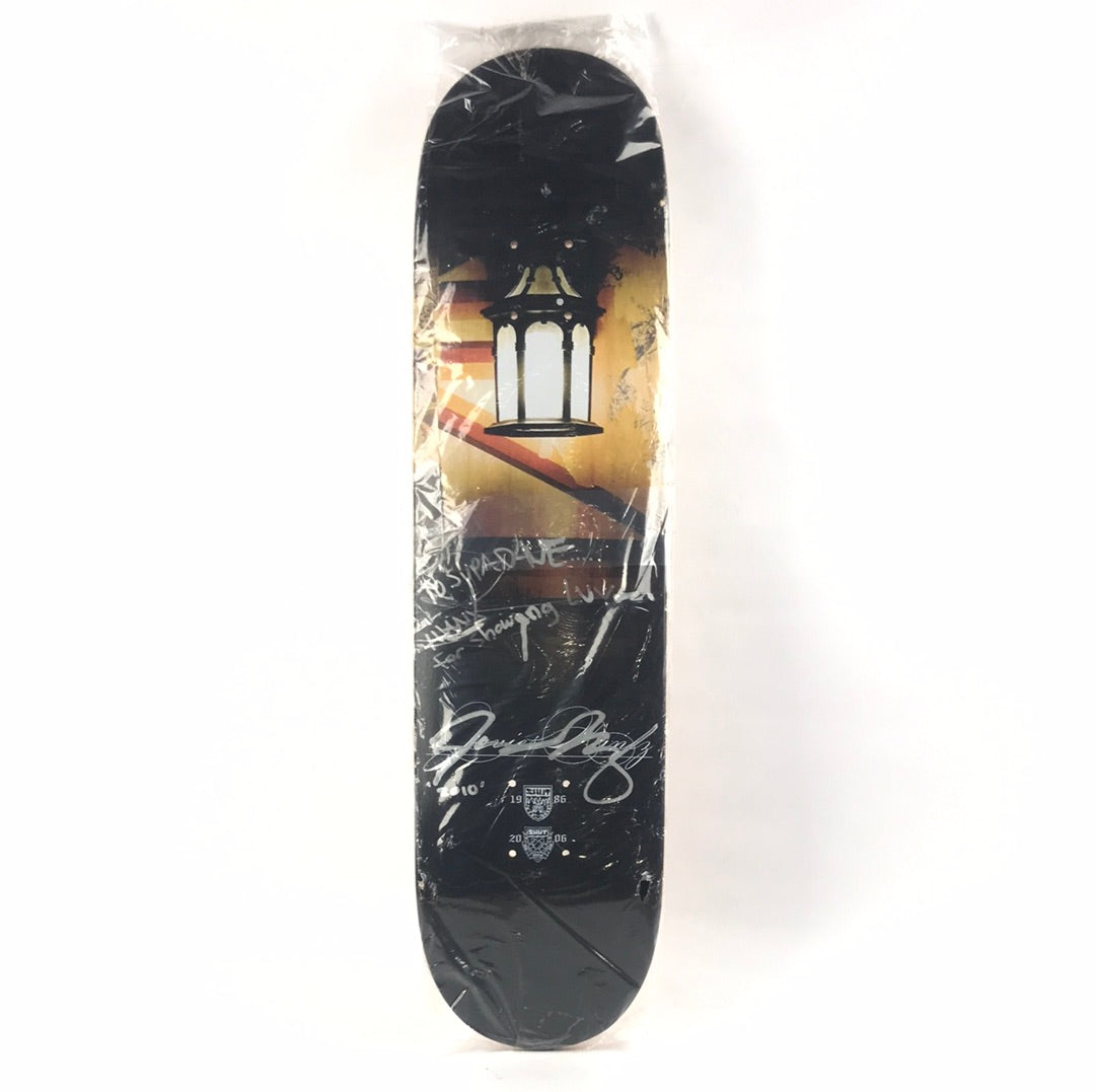 Shut Signed Javier Nunez Lantern 20 Years 7.75" Skateboard Deck