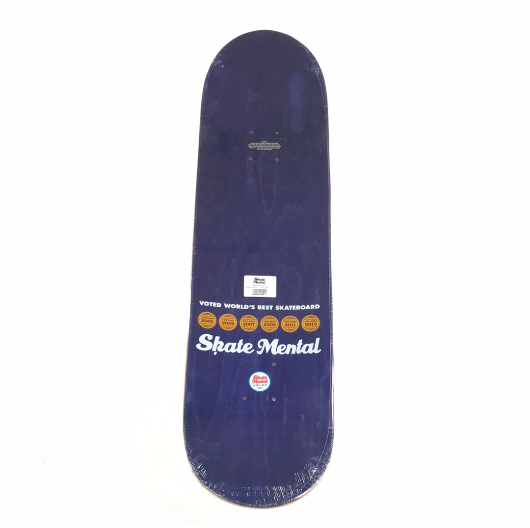 Skate Mental Soccerball Brown/Black/White 8.25 Skateboard Deck