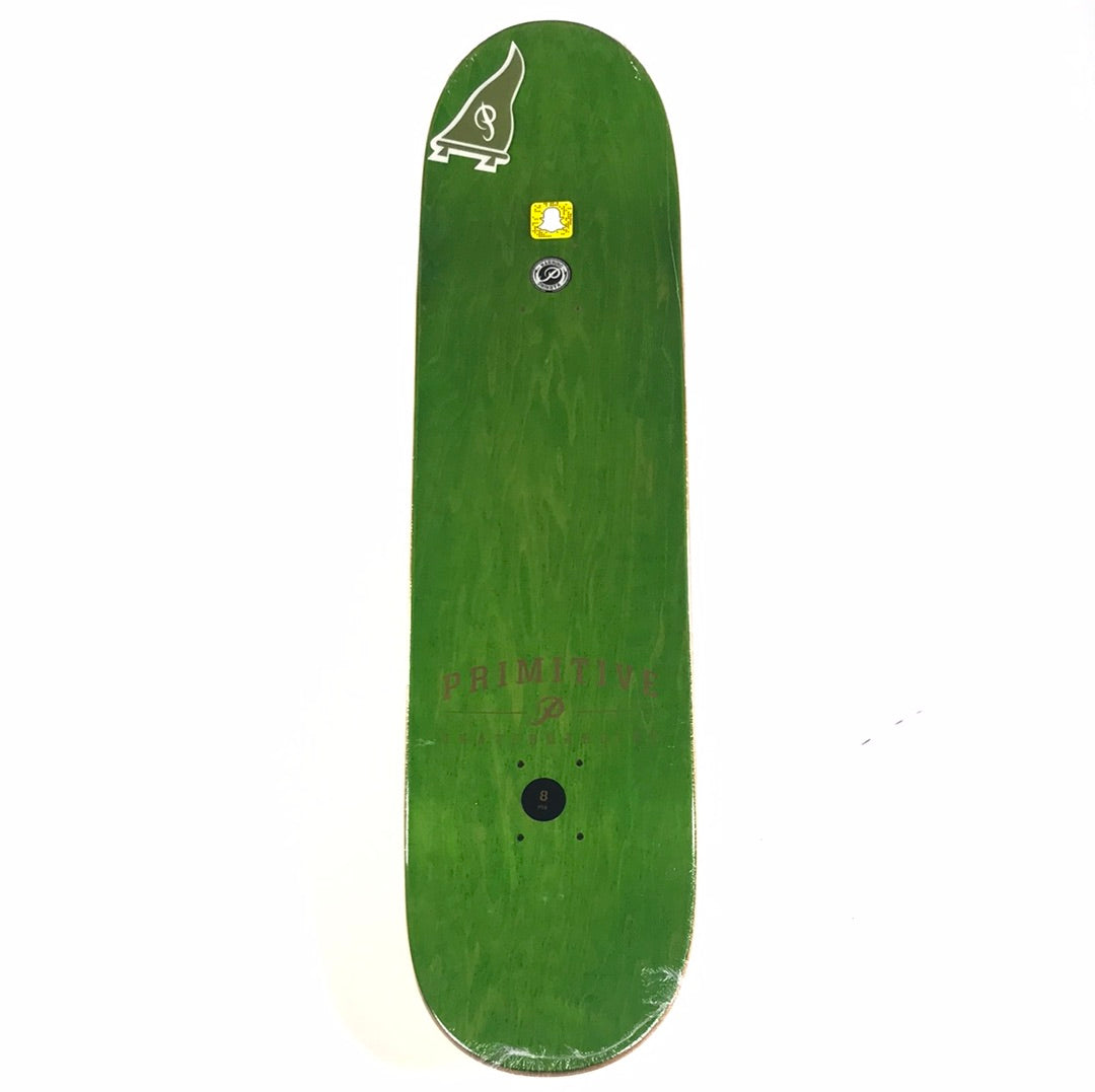 Primitive Team OG Logo Gold 8.0'' Vintage NOS Skateboard Deck