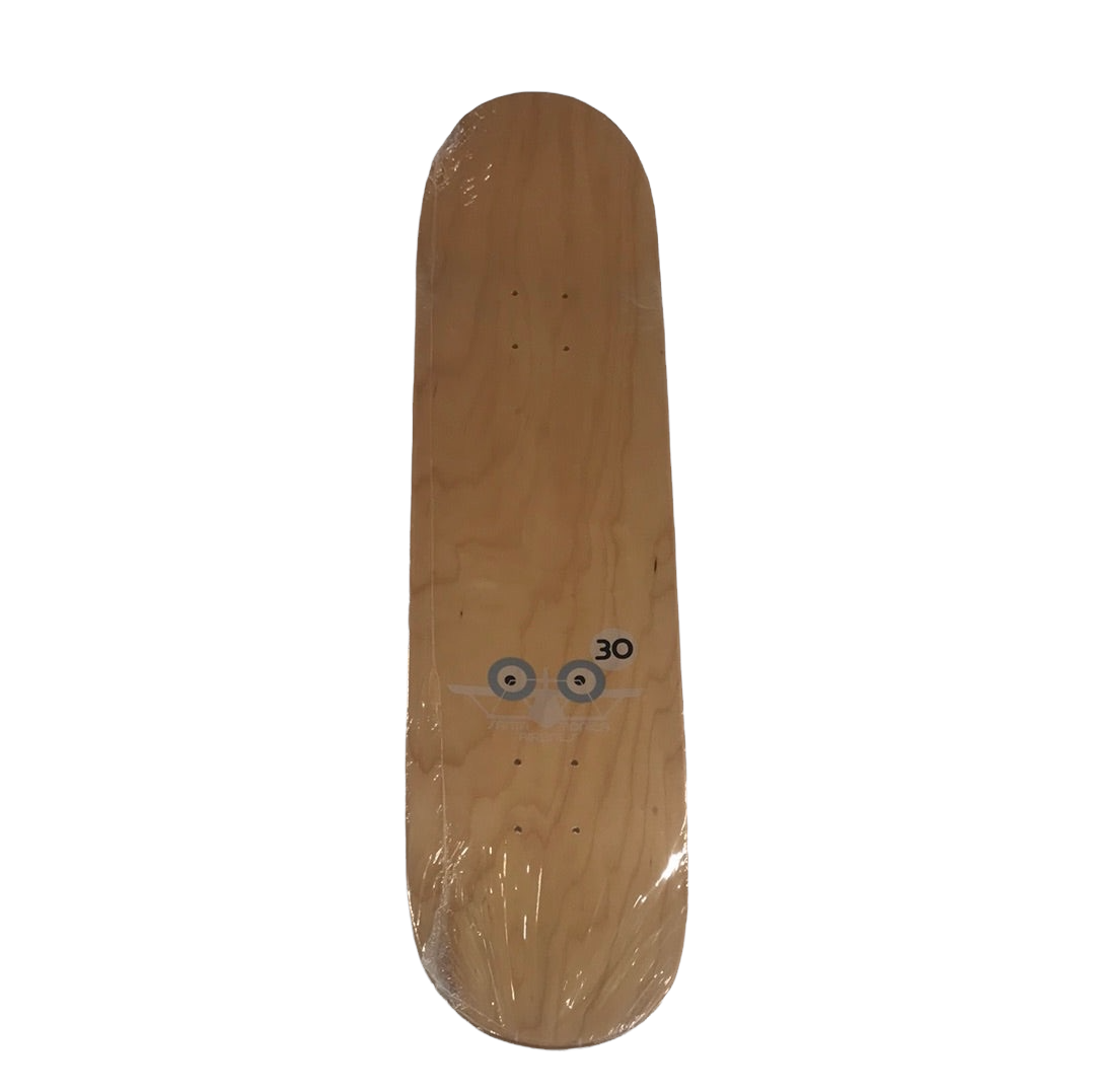 Santa Monica Airlines Washington Street Skatepark Association Black Widow Woodgrain 8.0 Skateboard Deck