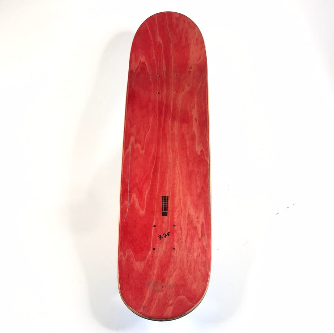 Listen Rob Gonzalez Flute Player Blue 7.75" Skateboard Deck