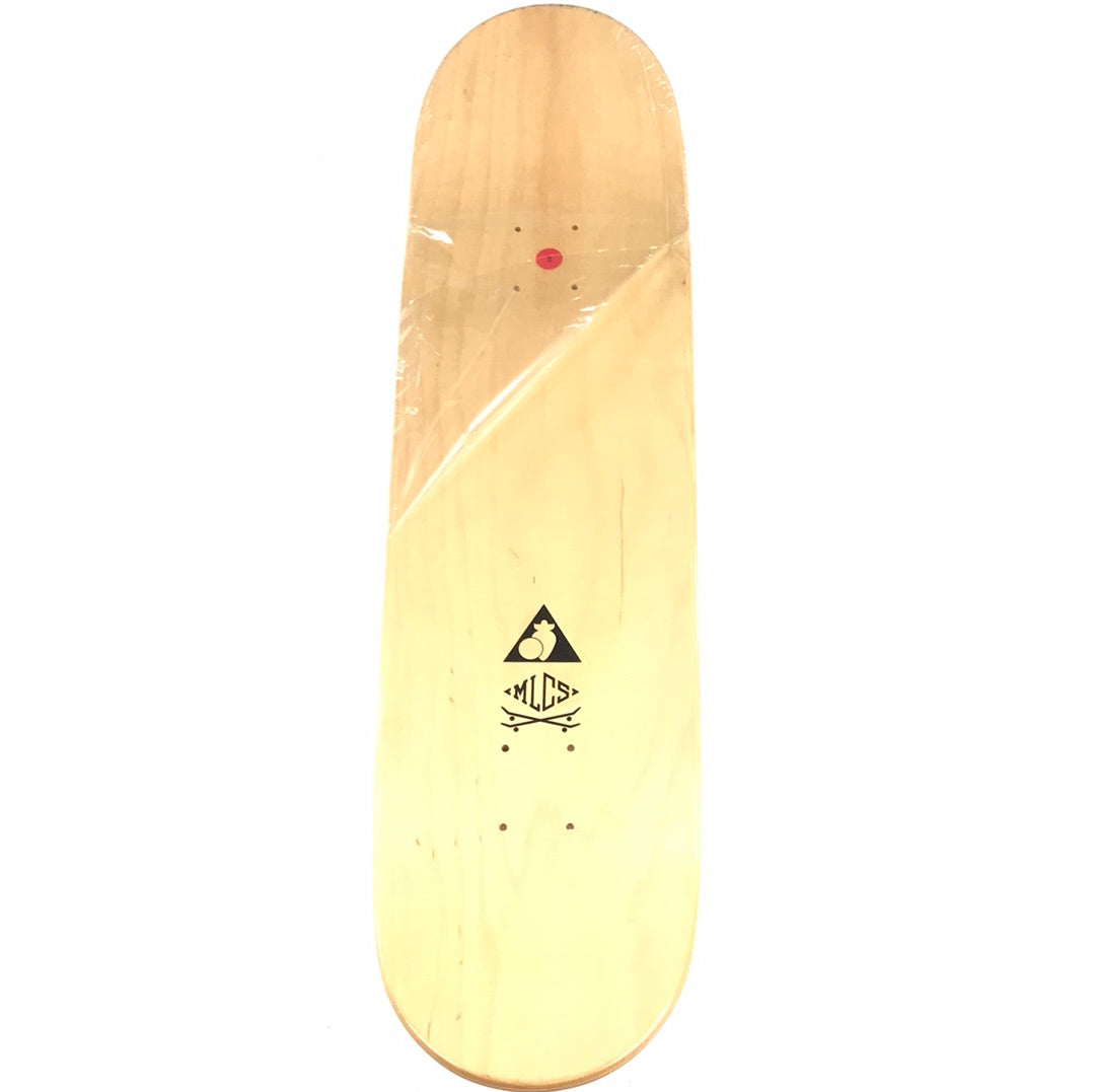 MLCS Team Camo Green/Orange 8.0 Skateboard Deck