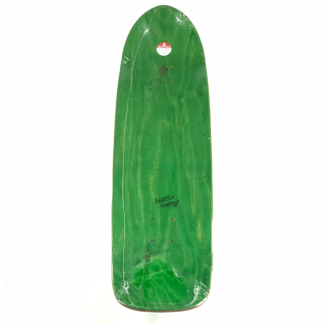 Dogtown Skates Team Cross Green/Purple 9.0" Skateboard Deck