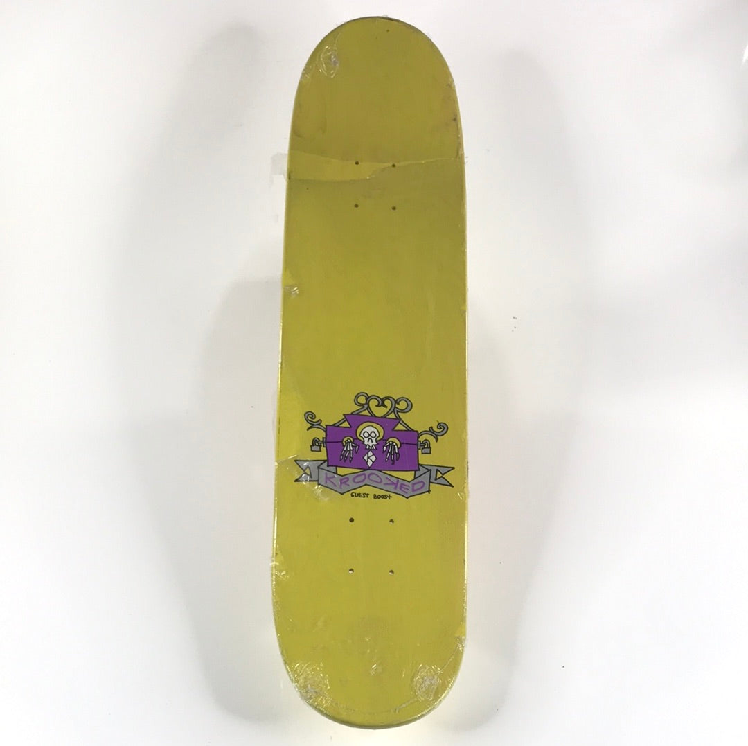 Krooked Guest Boost Yellow 7.9 Skateboard Deck