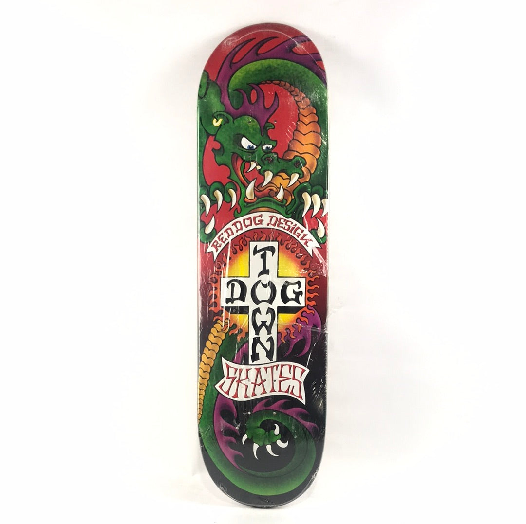 Dogtown Red Dog Design RDS Dragon Green/Black/Red 8.5" Skateboard Deck 2002