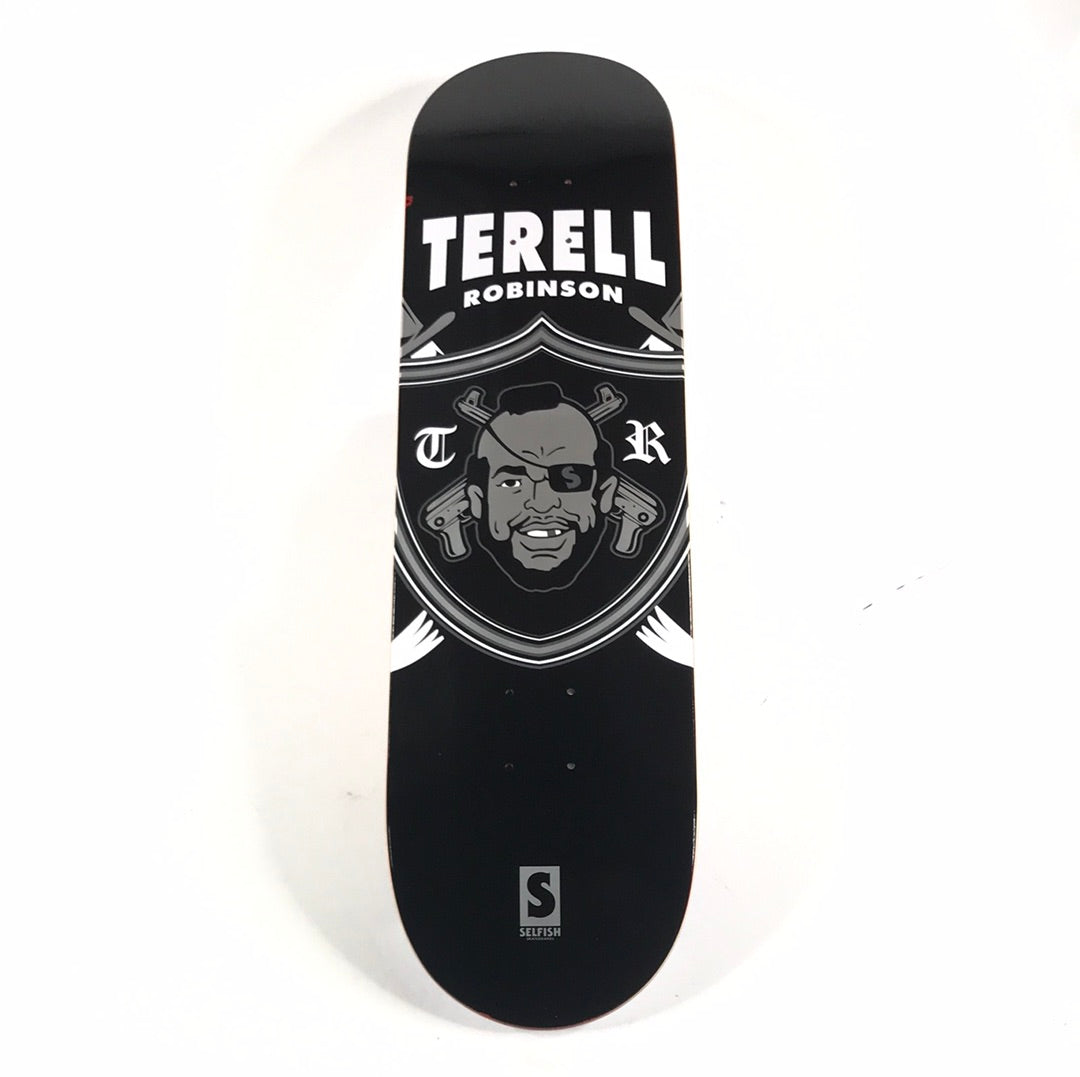 Selfish Terell Robinson MR T Black/White 8.1'' Skateboard Deck