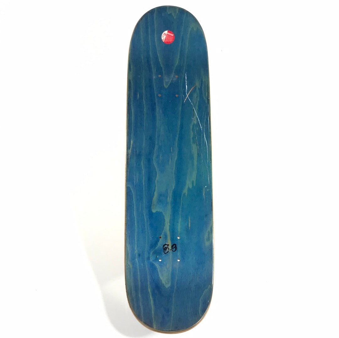 Roger Team Upside Down Cross Black 8.0 Skateboard Deck