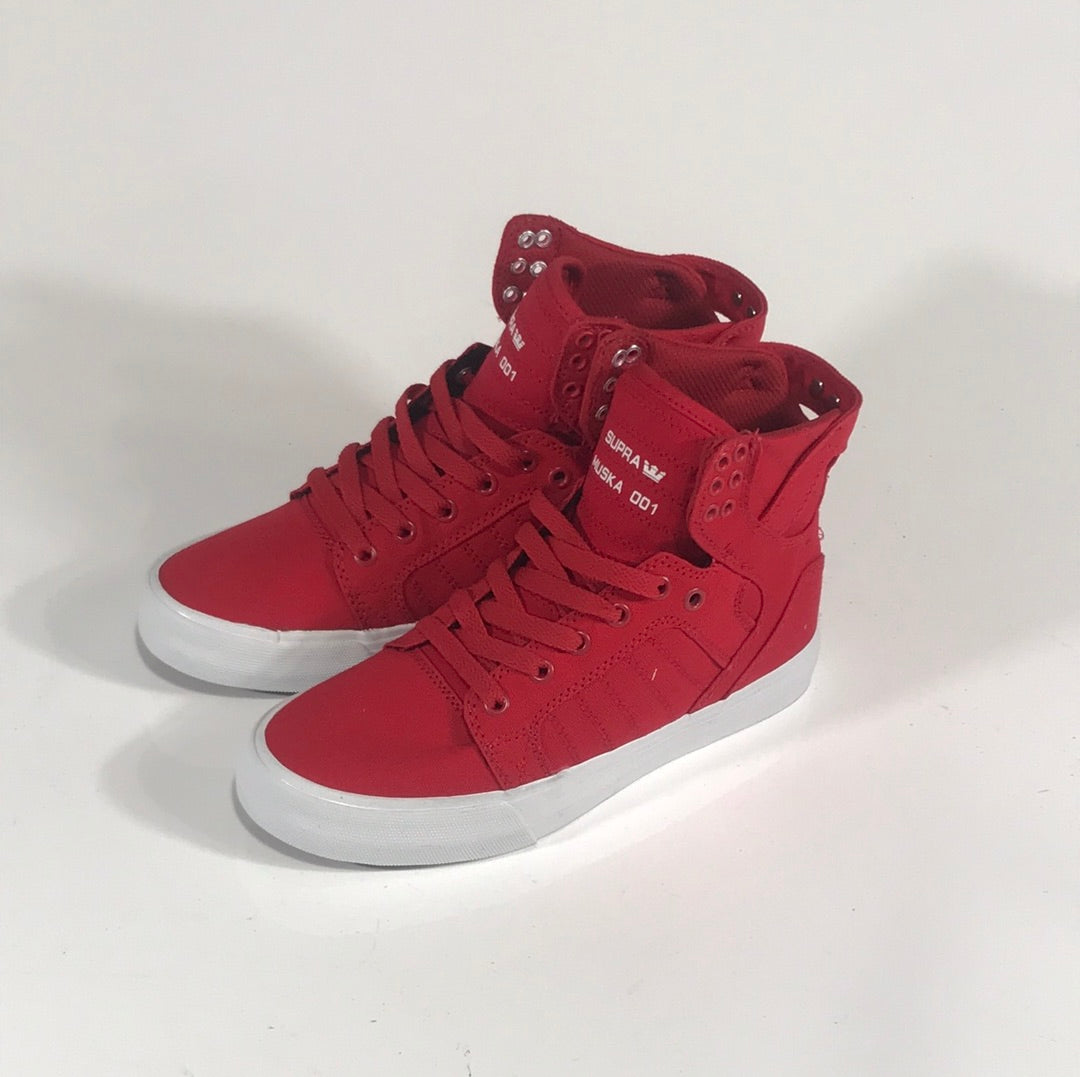 oriëntatie Kruipen Onbepaald Supra Skytop D Muska Red-White shoes – western-skate-co