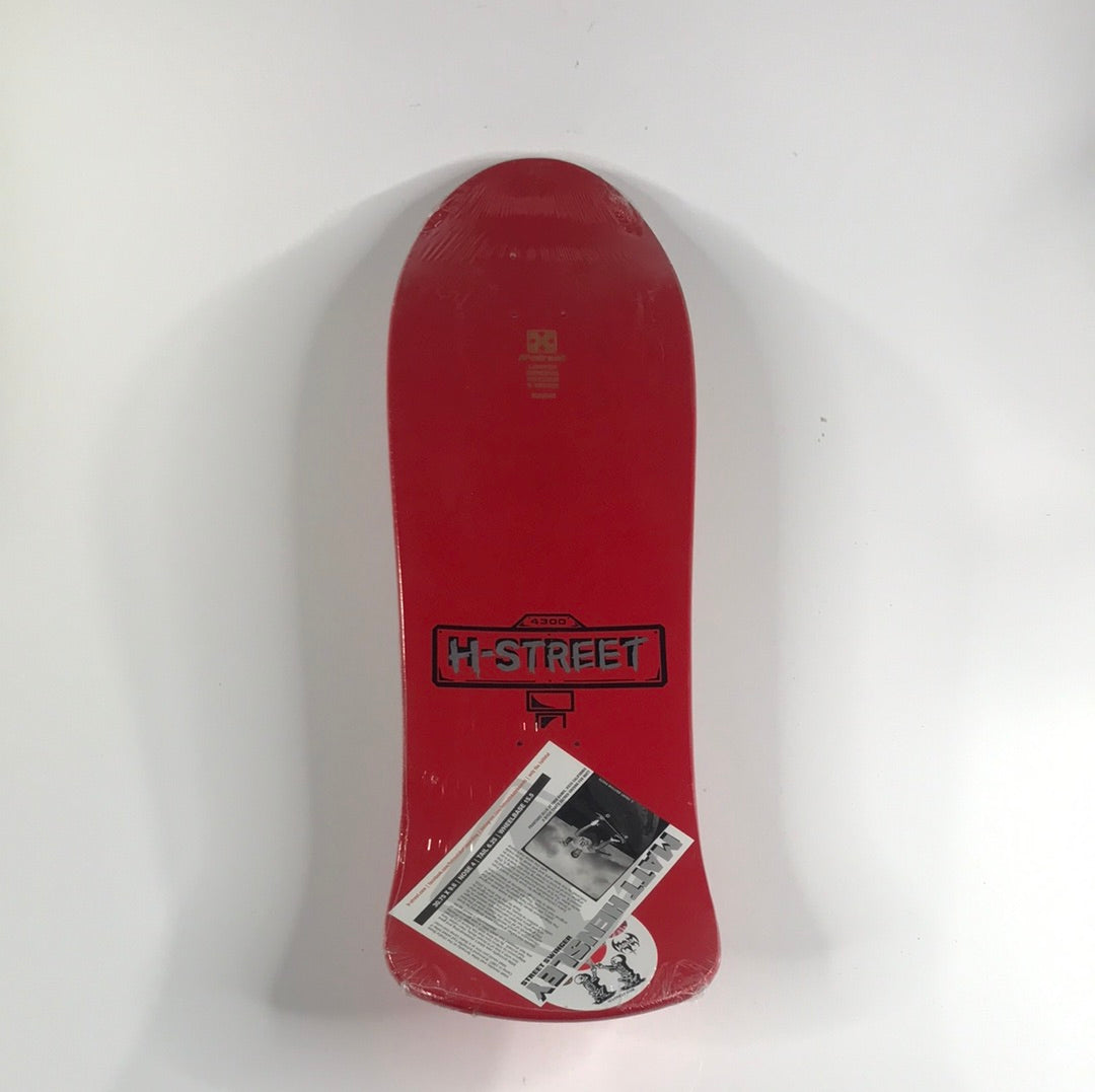H-Street Matt Hensley Shoe Red 9.5 Skateboard Deck