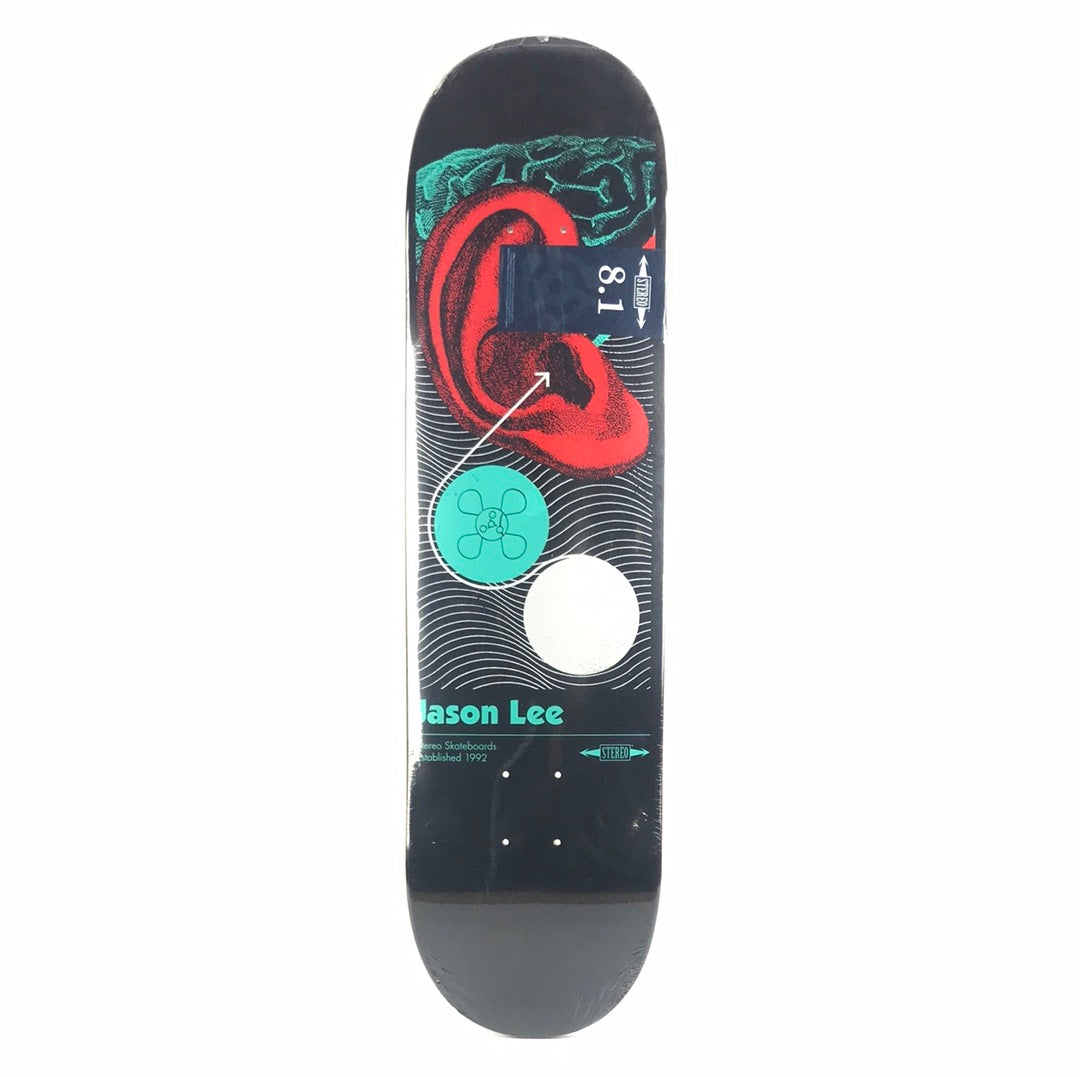 Stereo Jason Lee Ear Black/Red 8.1" Skateboard Deck