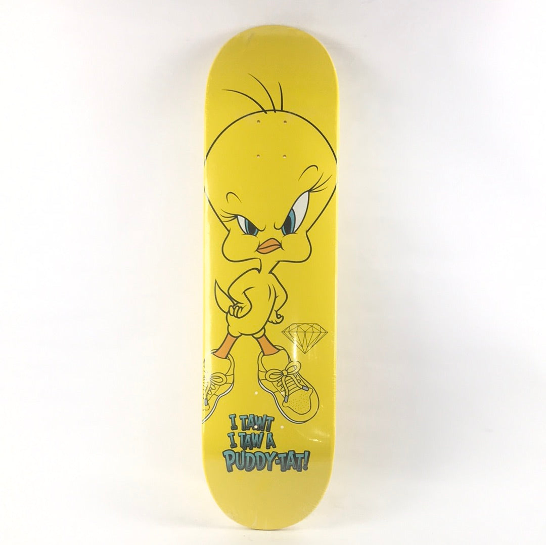 Diamond x Looney Tunes Puddy-Tat Yellow 8.25" Skateboard Deck