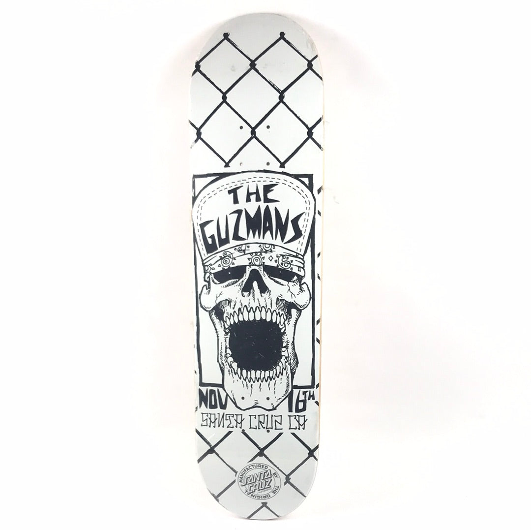 Santa Cruz The Guzmans Emmanuel Guzman Black/White 8.2" Skateboard Deck