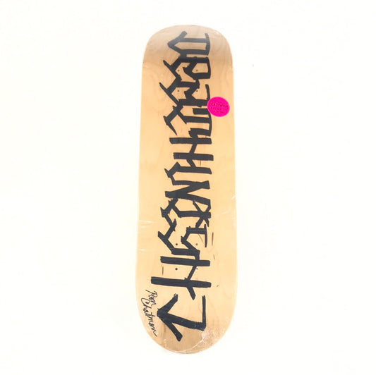 Deathwish Team Pandilla Wood Grain 8.25  Ron Chatman Signed Skateboard Deck