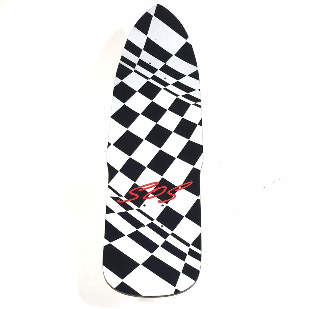 Dogtown Steve Olson SOS Checkered 9.0'' Skateboard Deck