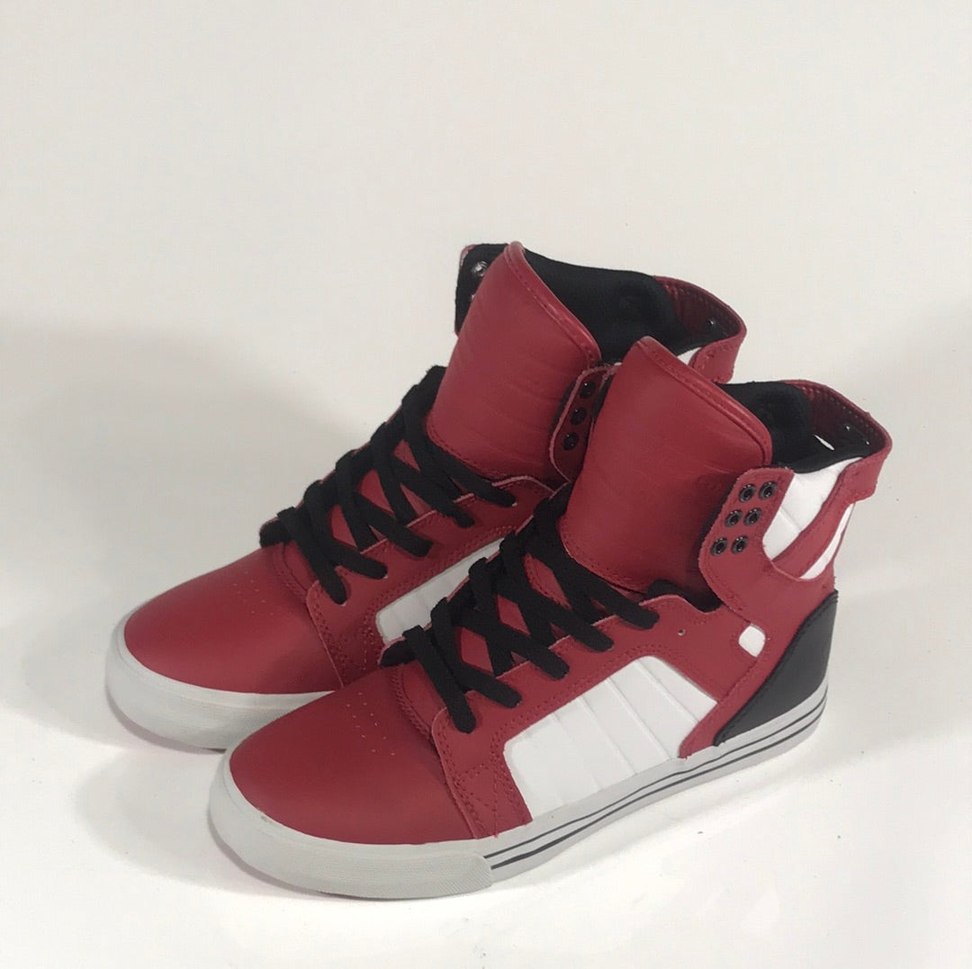Supra Skytop Red/Black/White-White Shoes