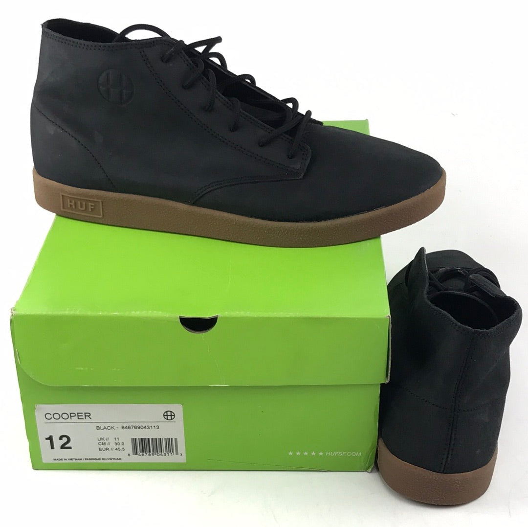 Huf Cooper Black US Mens Size 12 Shoes