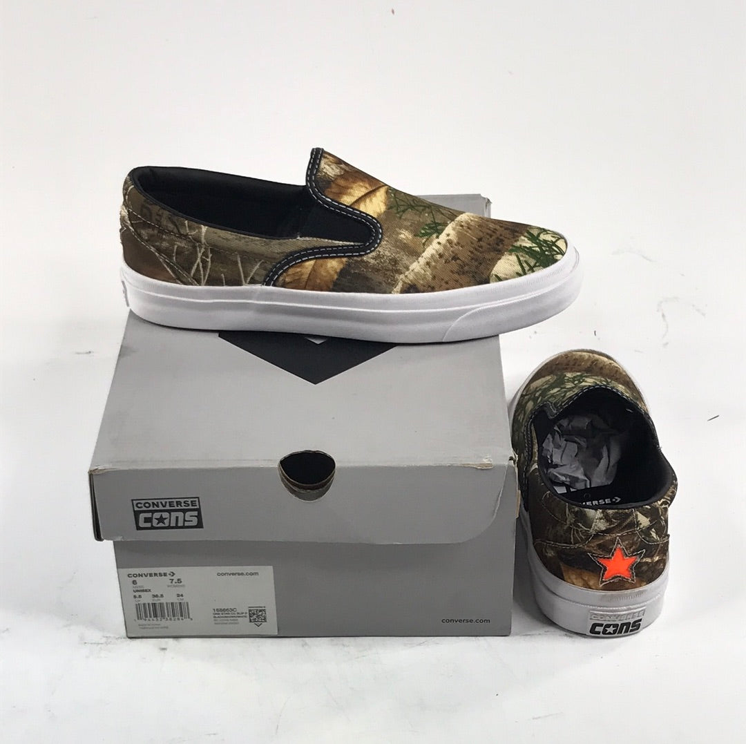 Converse Cons One Star CC Slip Black/Brown/White 168663C US Mens