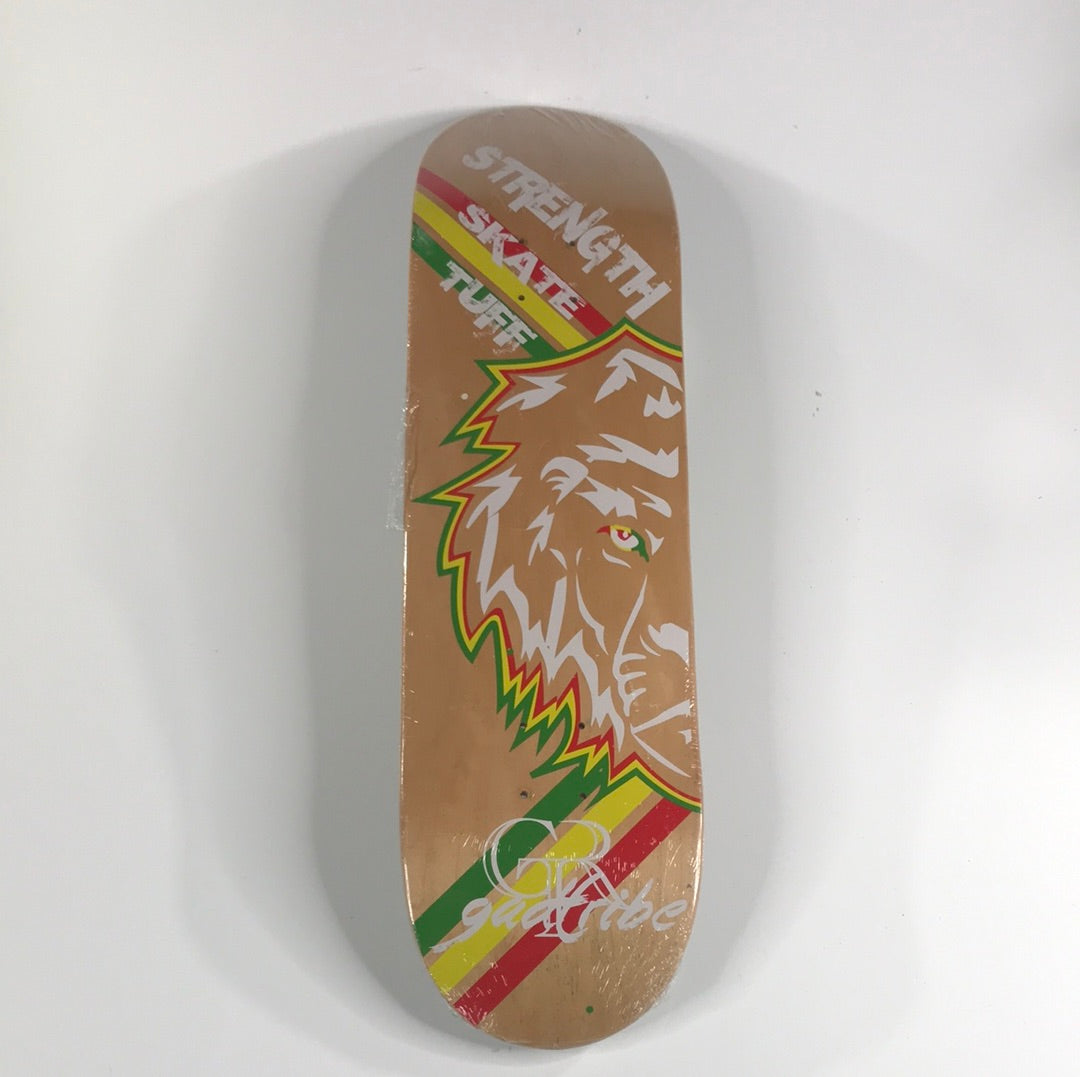 Strength Skate Tuff Rasta Lion 8.5 Skateboard Deck