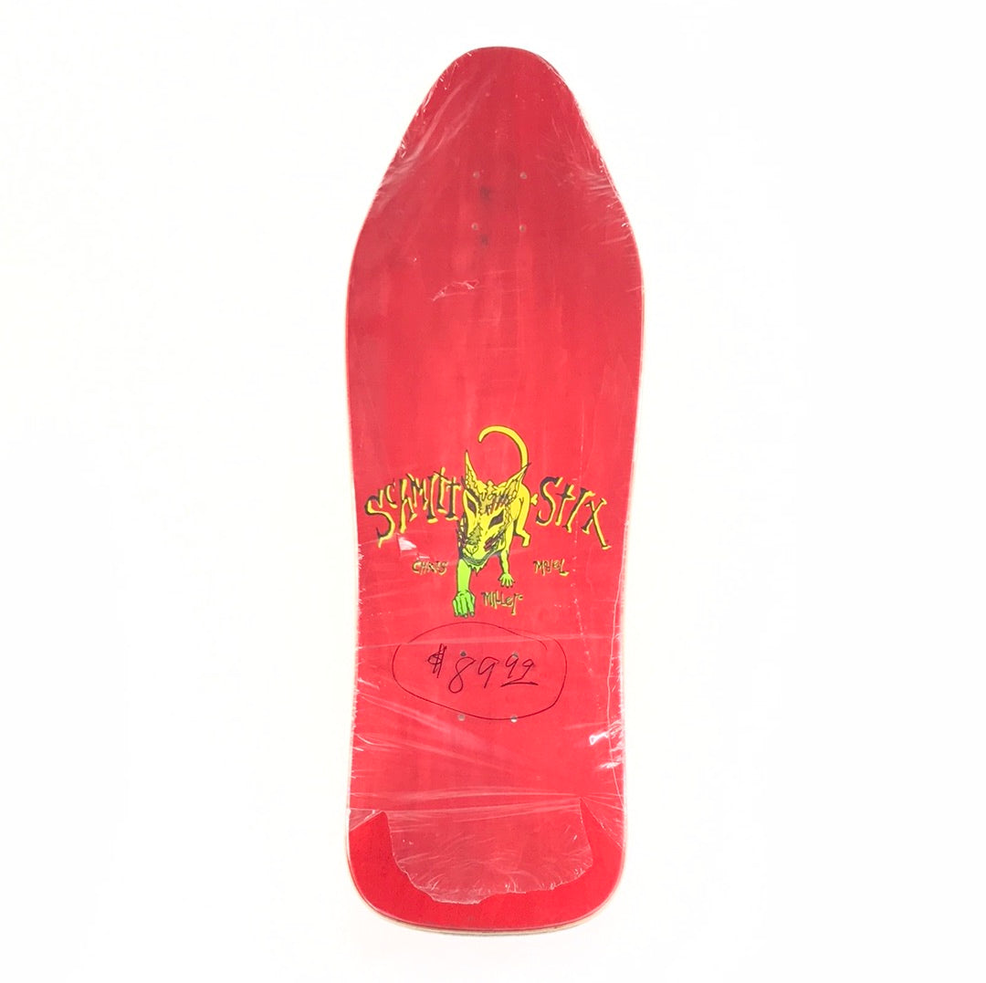 Schmitt Stix Chris Miller Cat Red 10.0 Skateboard deck