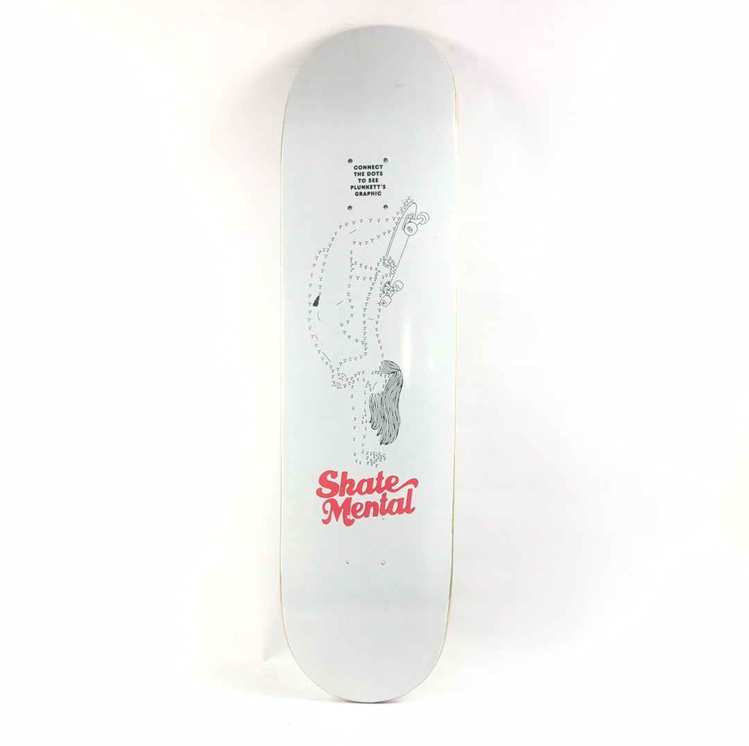 Skate Mental Dan Plunkett Connect The Dots White 8.25" Skateboard Deck