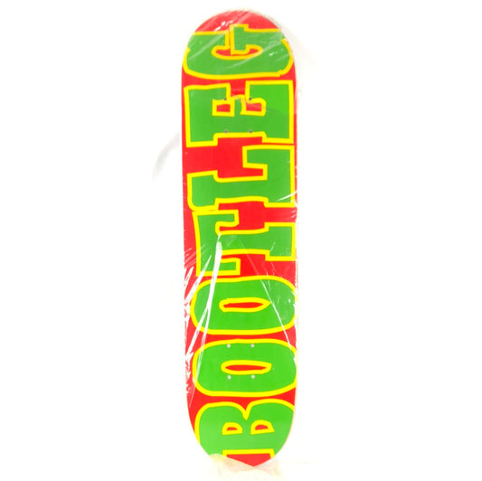 Bootleg Team Graphic Red Green Yellow Size 7.75" Skateboard Deck 2001